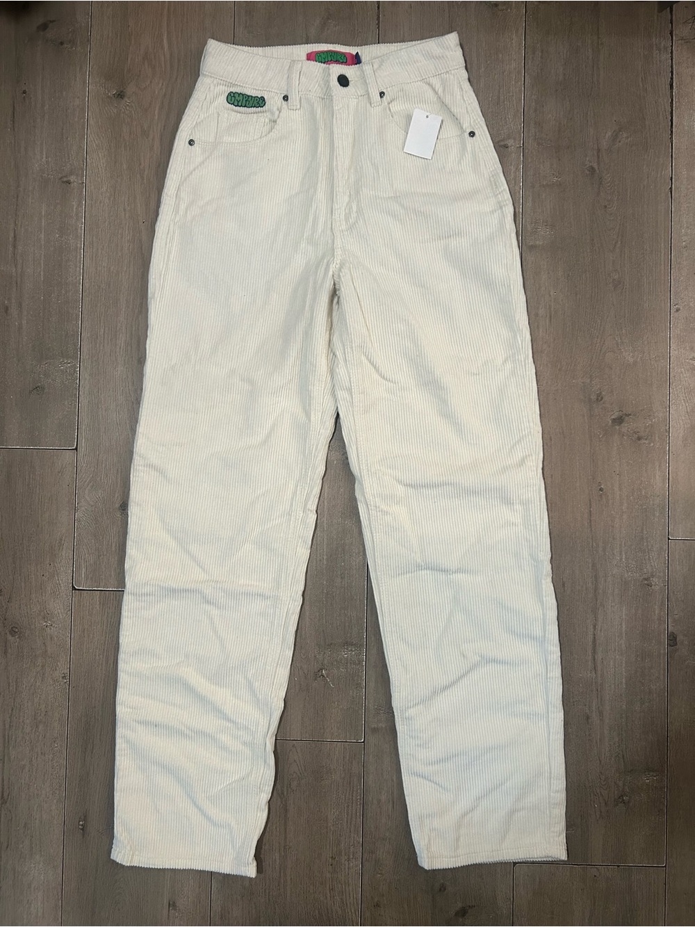 Empyre Tori Corduroy Pants Beige Baggy Skate Loose Fit Size